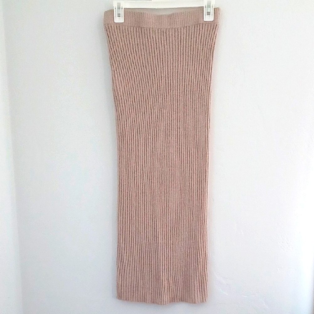 Cotton On Blush Pink Women's Ribbed Maxi Skirt X-Large - Picture 9 of 10